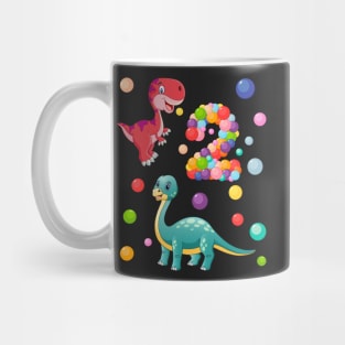 2nd Birthday Dinosaurs and bubbles Mug